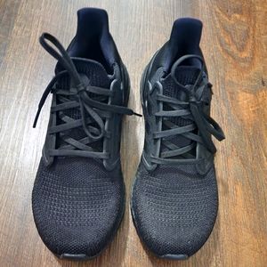 adidas Ultraboost 20 Triple Black Running Sneakers  Men Size 7.5/Women Size 9